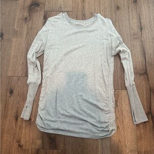 Athleta Light Gray Long Sleeve Women's Top